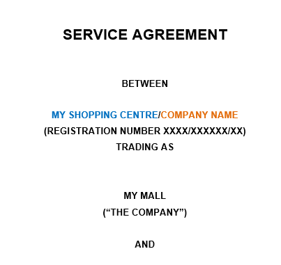 Service Agreement